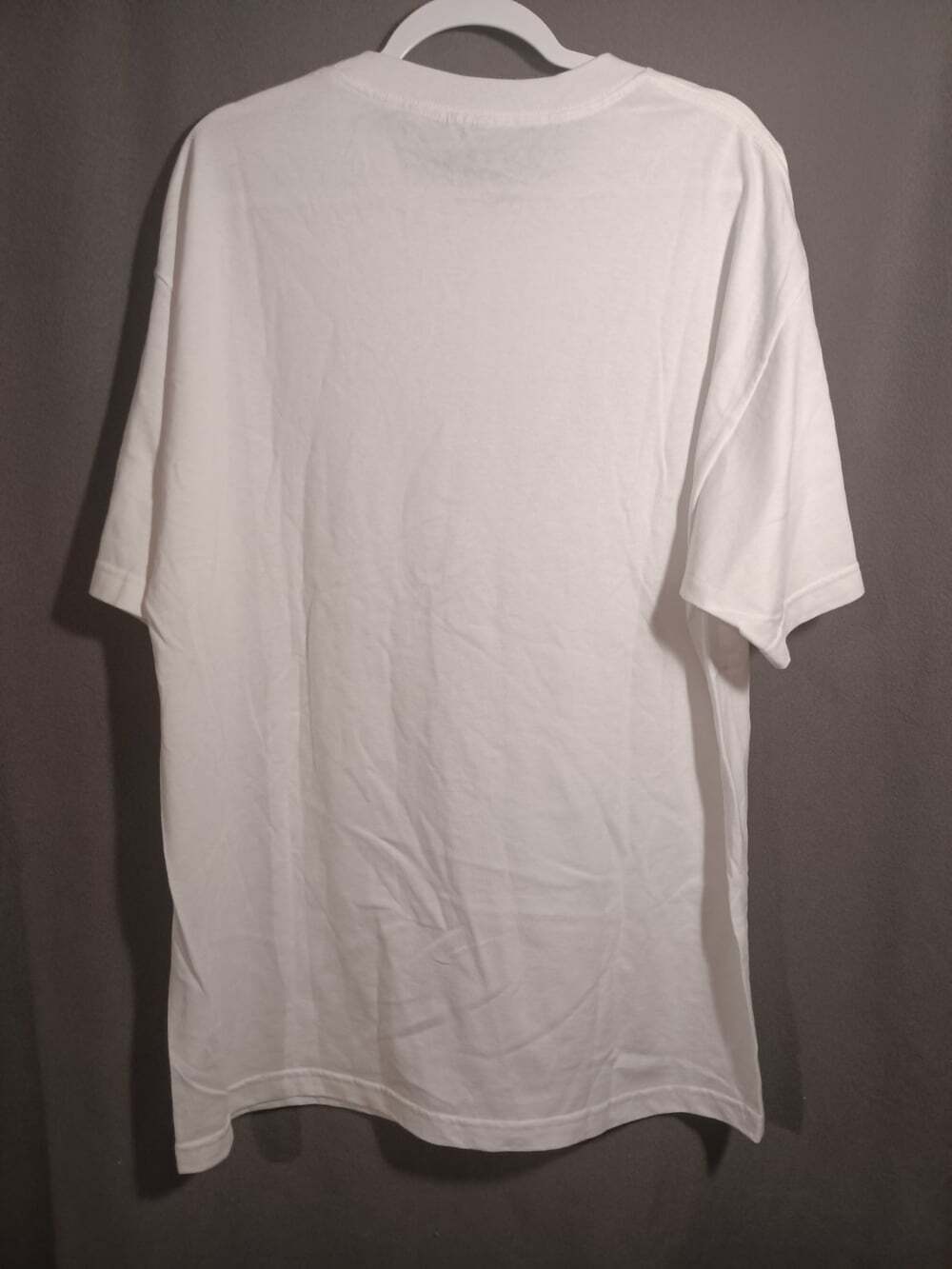 Fox Racing Men’s XL White Tee Blue Graphic Short Sleeve Crew Neck Cotton Shirt - Picture 3 of 4